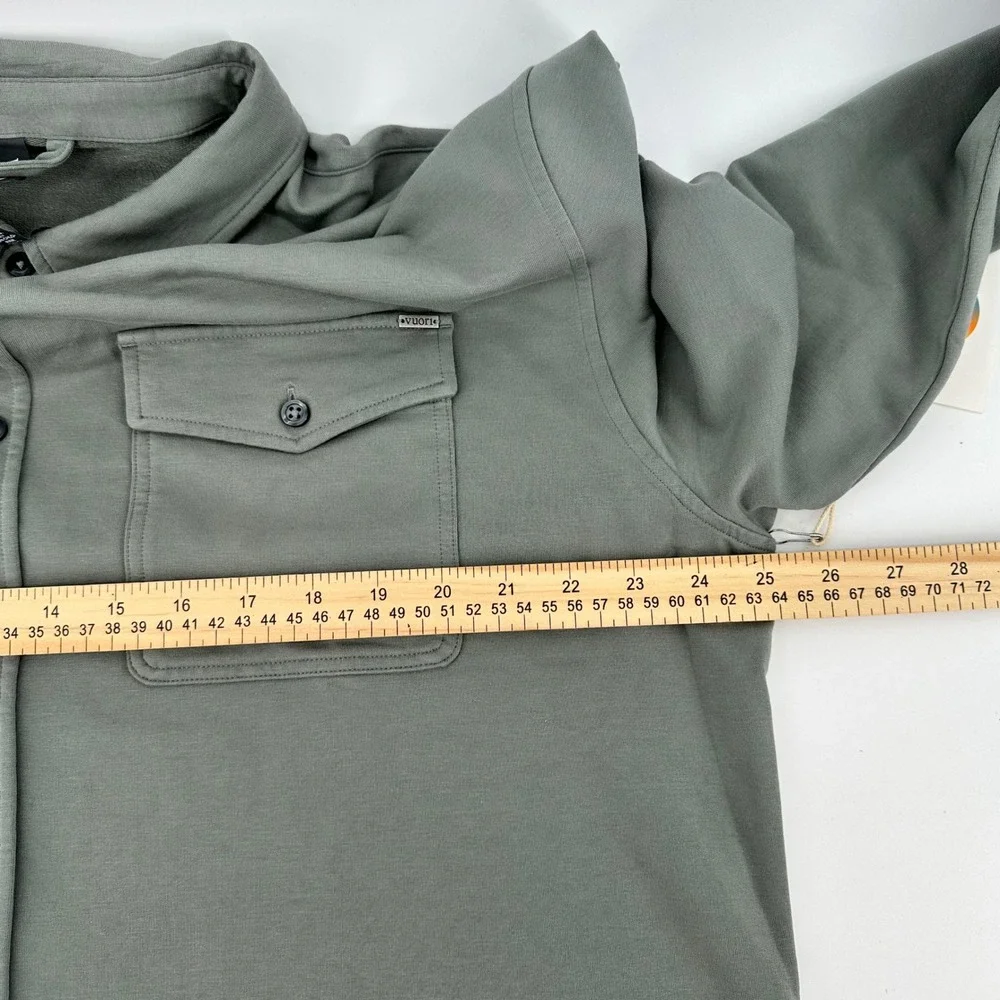 Vuori Boulevard Shirt Jacket Mens XXL Stormy Green V281 NWT Cotton Modal Shacket